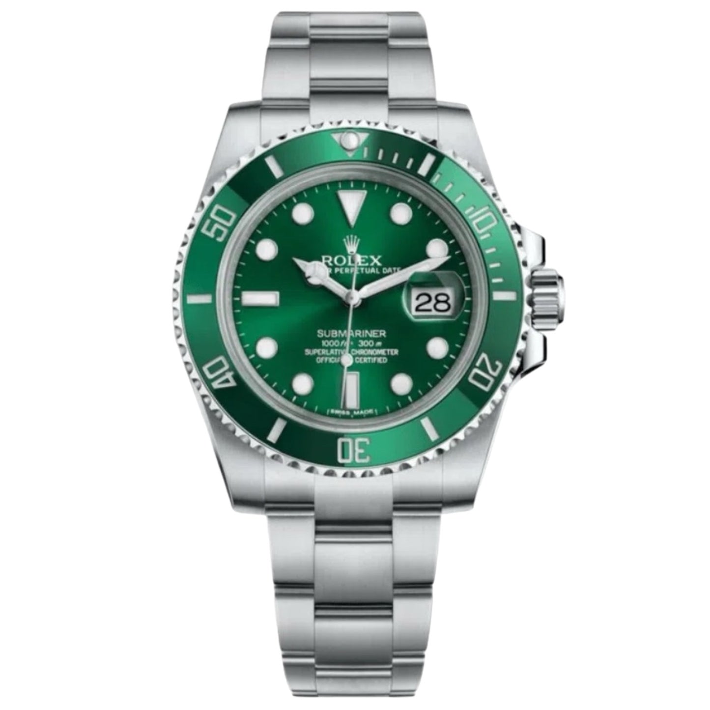 The Rolex Submariner Date Silver 41mm, Green Dial - Green Bezel