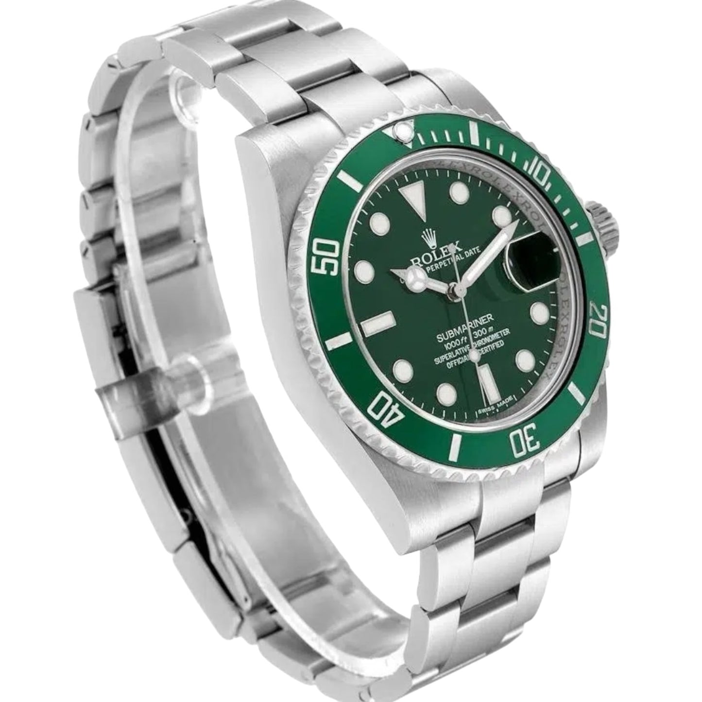 The Rolex Submariner Date Silver 41mm, Green Dial - Green Bezel