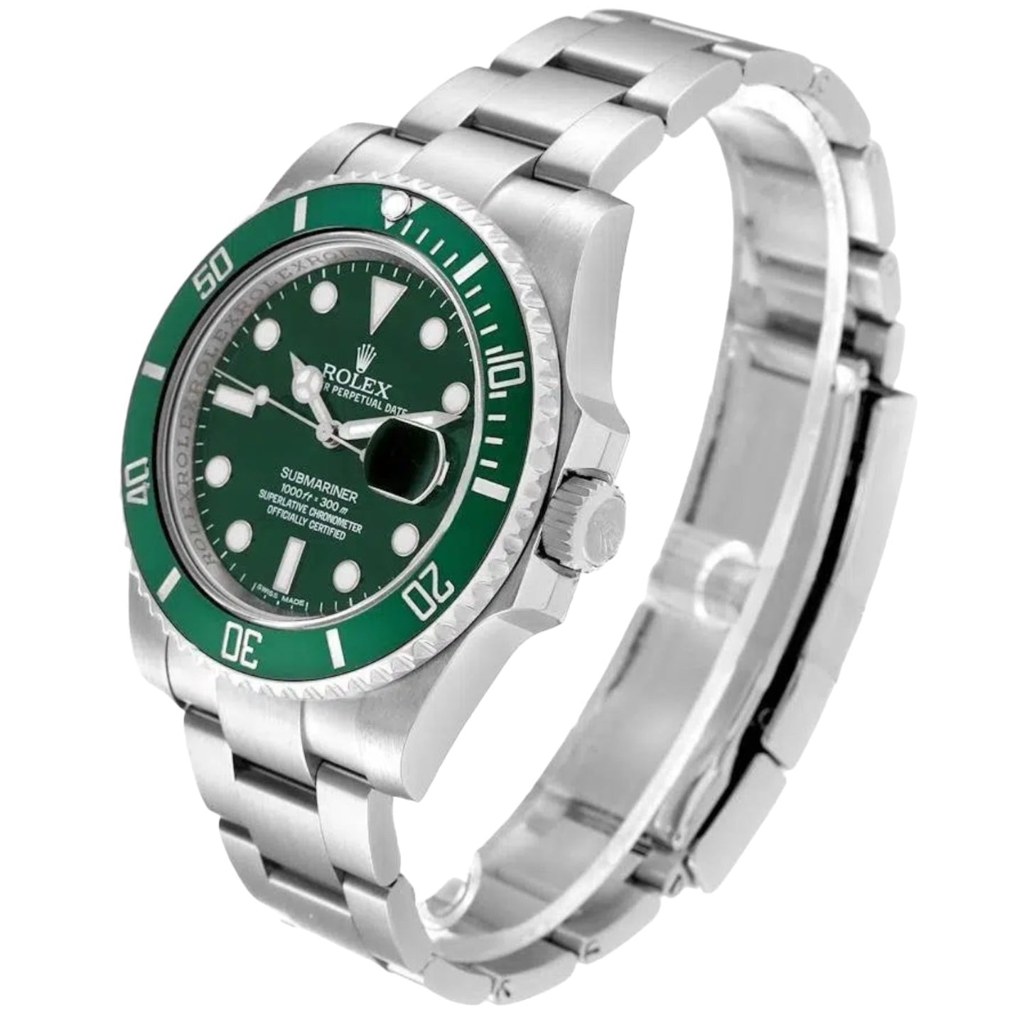 The Rolex Submariner Date Silver 41mm, Green Dial - Green Bezel