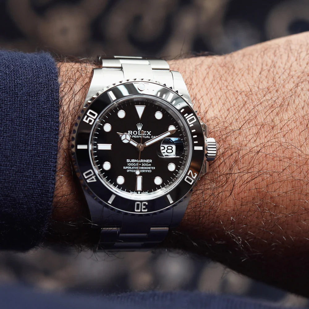 The Rolex Submariner Date Silver 41mm, Black Dial - Black Bezel - 126610LN