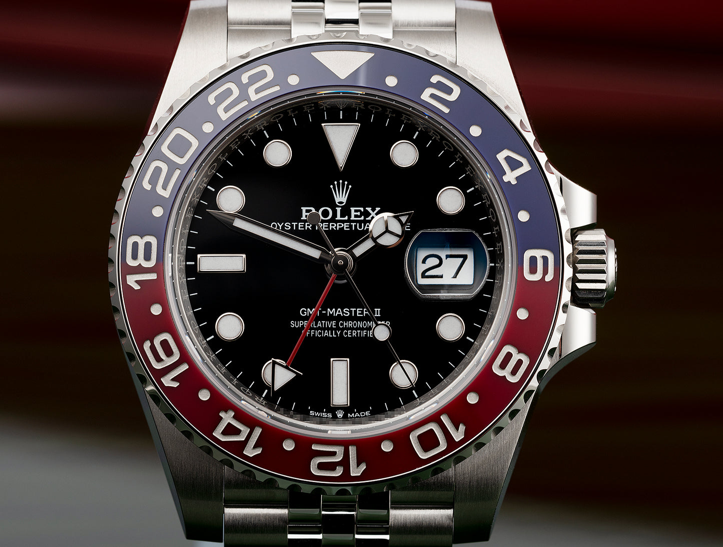 Rolex GMT-Master II 'Pepsi' Stainless Steel Black Dial Jubilee - 126710BLRO