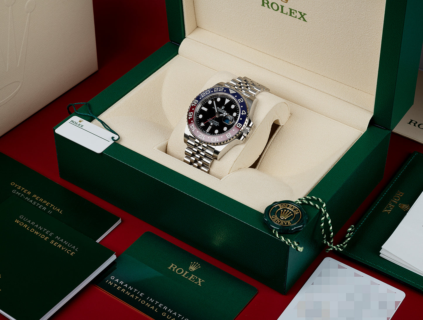 Rolex GMT-Master II 'Pepsi' Stainless Steel Black Dial Jubilee - 126710BLRO