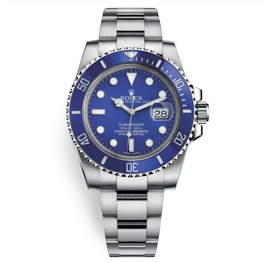The Rolex Submariner Date Silver 41mm, Blue Dial - Blue Bezel