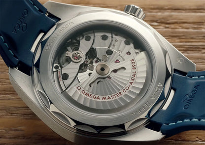 Omega Seamaster Aqua Terra Blue Dial, Blue Rubber 150m Master Chronometer Gmt 220.12.43.22.03.001