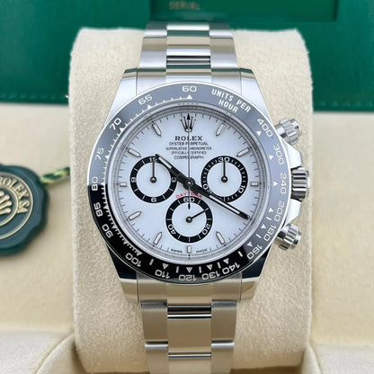 Superclone Rolex Daytona Ceramic “Panda” 40 mm White Dial 126500LN