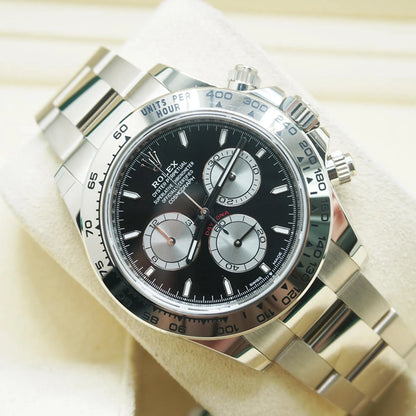 Superclone Rolex Daytona 40 mm Bright black Dial 126509