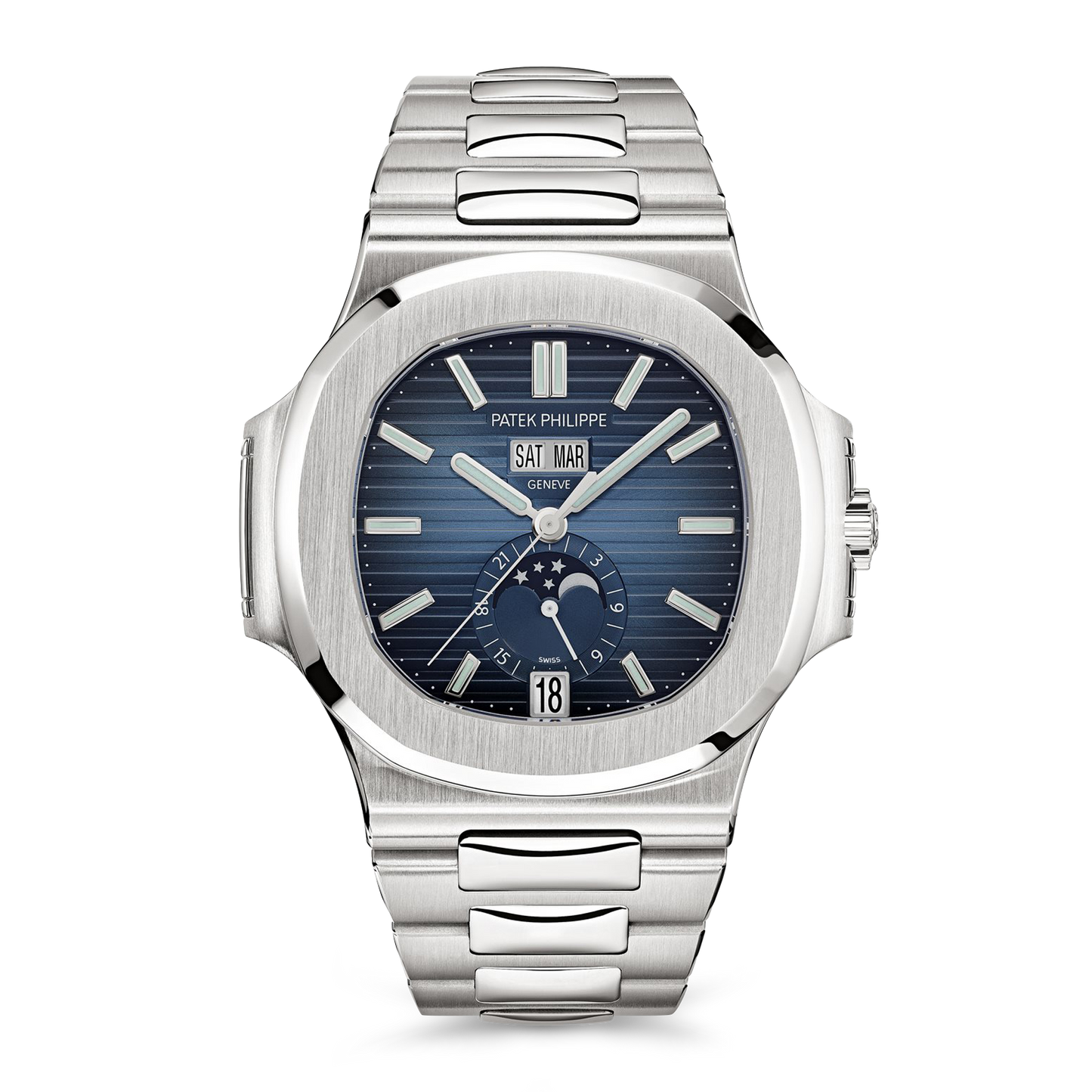 Patek Philippe Nautilus 5726/1A-014 Annual Calendar Stainless Steel Blue Dial