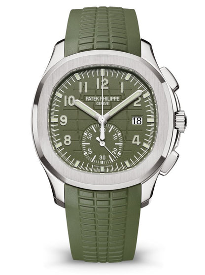 Patek Philippe Aquanaut Chronograph Steel Green Dial 41mm - 5968G