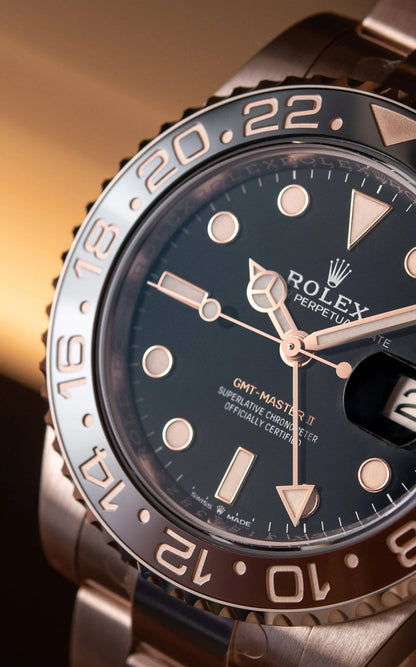 Rolex GMT-Master II 'Everose Gold' Stainless Steel Black Dial Oyster - 126715CHNR