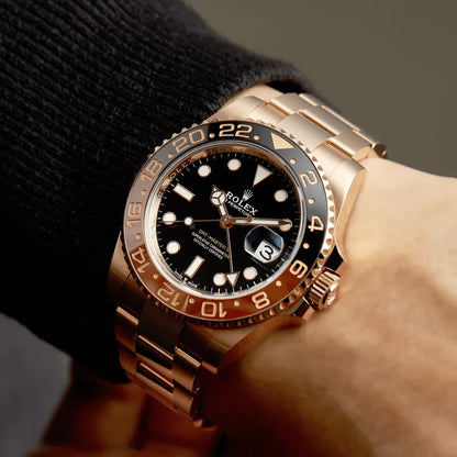 Rolex GMT-Master II 'Everose Gold' Stainless Steel Black Dial Oyster - 126715CHNR