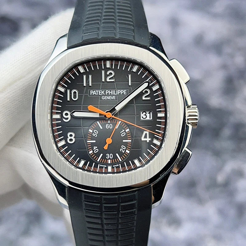 Patek Philippe Aquanaut Chronograph Steel Black Dial 41mm