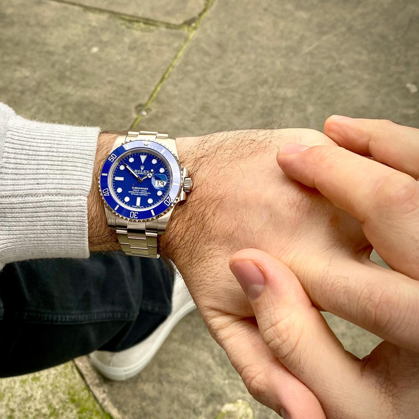 The Rolex Submariner Date Silver 41mm, Blue Dial - Blue Bezel