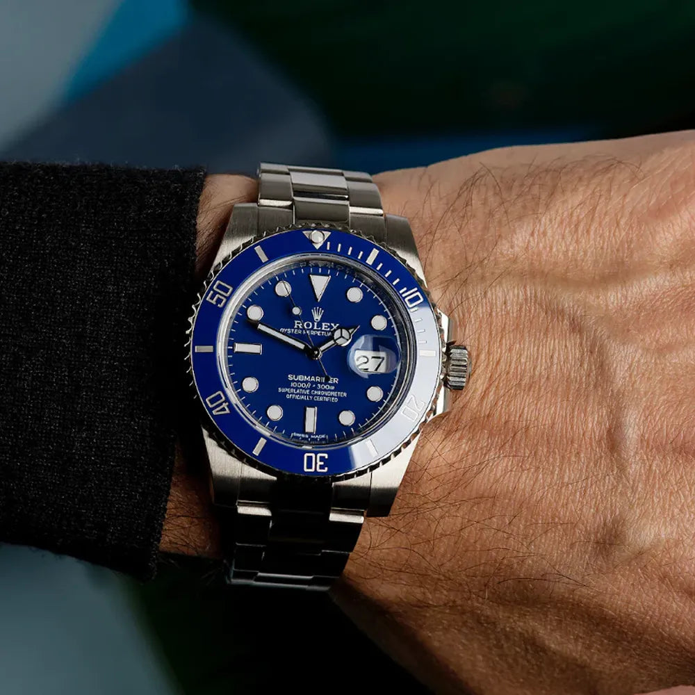 The Rolex Submariner Date Silver 41mm, Blue Dial - Blue Bezel