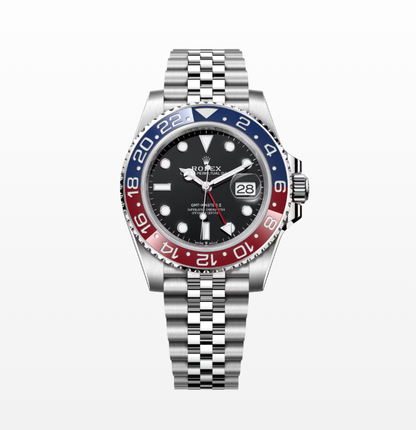 Rolex GMT-Master II 'Pepsi' Stainless Steel Black Dial Jubilee - 126710BLRO