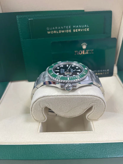 Rolex Submariner Date Silver 41mm, Black Dial - Green Bezel "Starbucks"