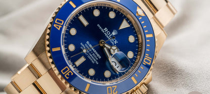 The Rolex Submariner Date Gold 41mm, Blue Dial - Blue Bezel