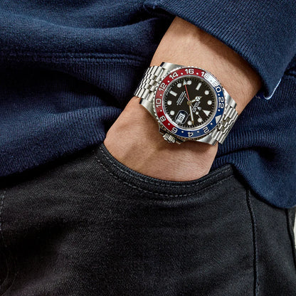 Rolex GMT-Master II 'Pepsi' Stainless Steel Black Dial Jubilee - 126710BLRO