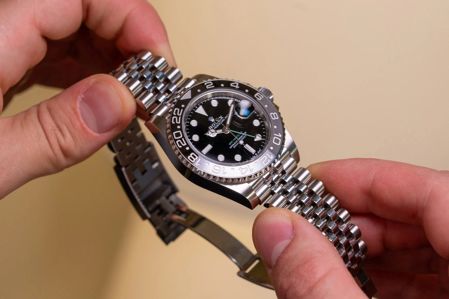Rolex GMT-Master II 'Bruce Wayne' Stainless Steel Black Dial Jubilee