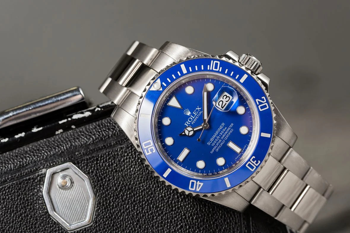The Rolex Submariner Date Silver 41mm, Blue Dial - Blue Bezel