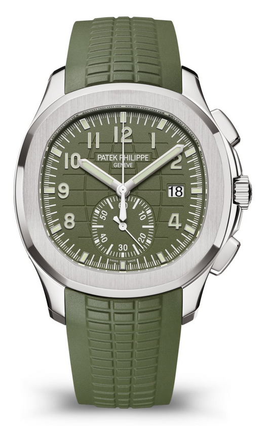 Patek Philippe Aquanaut Chronograph Steel Green Dial 41mm - 5968G