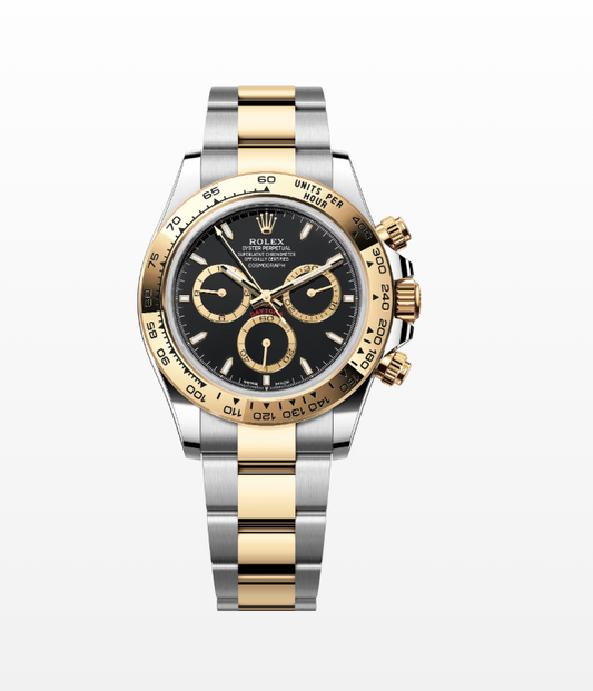 Superclone Rolex Daytona 40 mm 2 tone, black dial 126503
