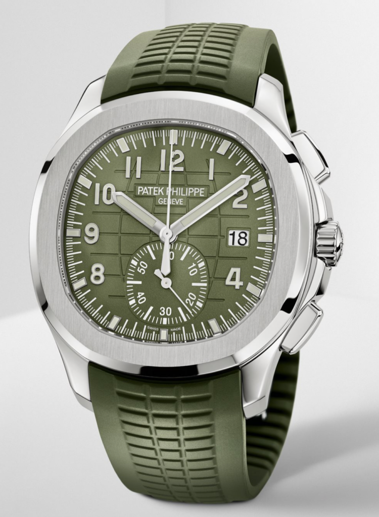 Patek Philippe Aquanaut Chronograph Steel Green Dial 41mm - 5968G