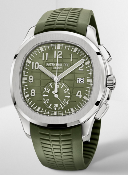Patek Philippe Aquanaut Chronograph Steel Green Dial 41mm - 5968G