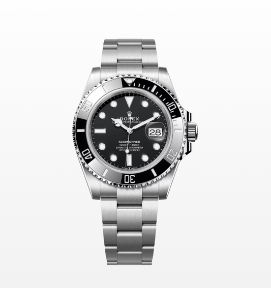 The Rolex Submariner Date Silver 41mm, Black Dial - Black Bezel - 126610LN