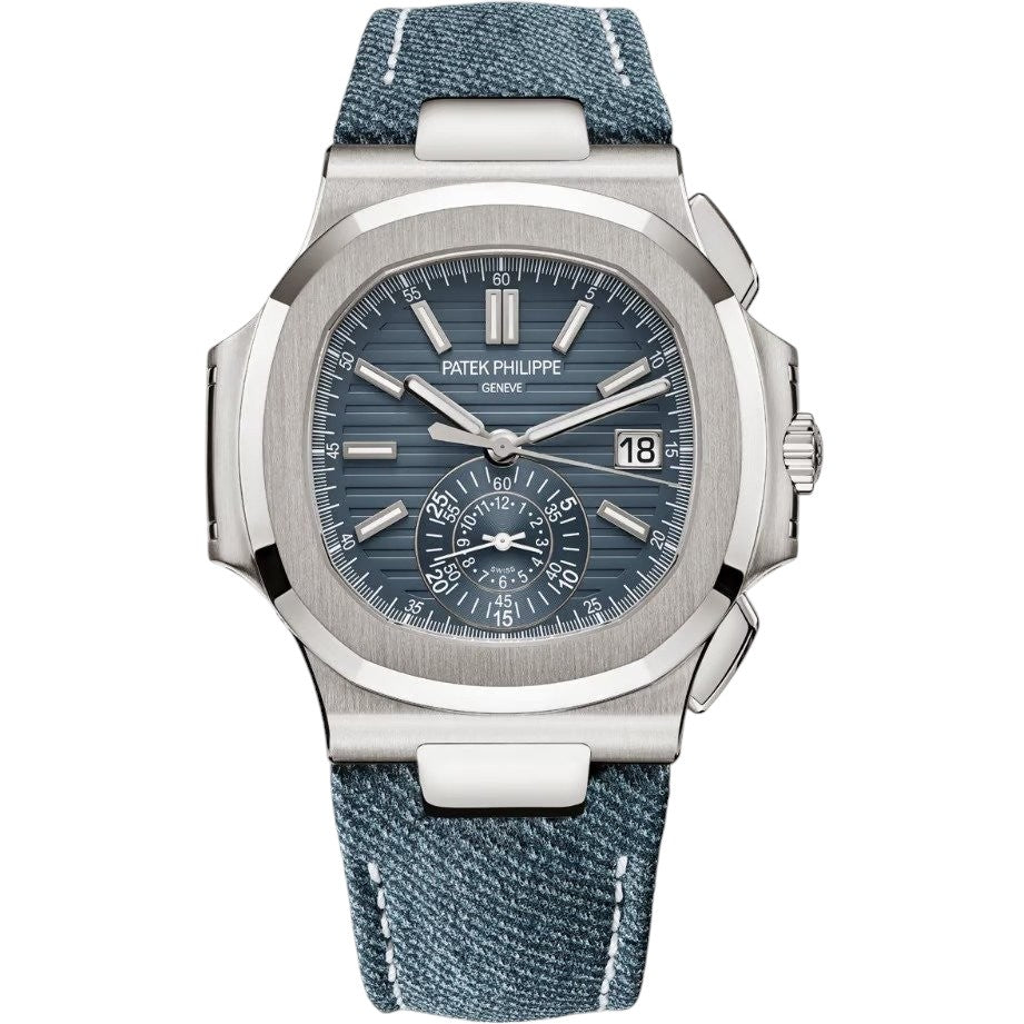 Patek Philippe Nautilus Chronograph Jeans Strap - 5980/60G-001