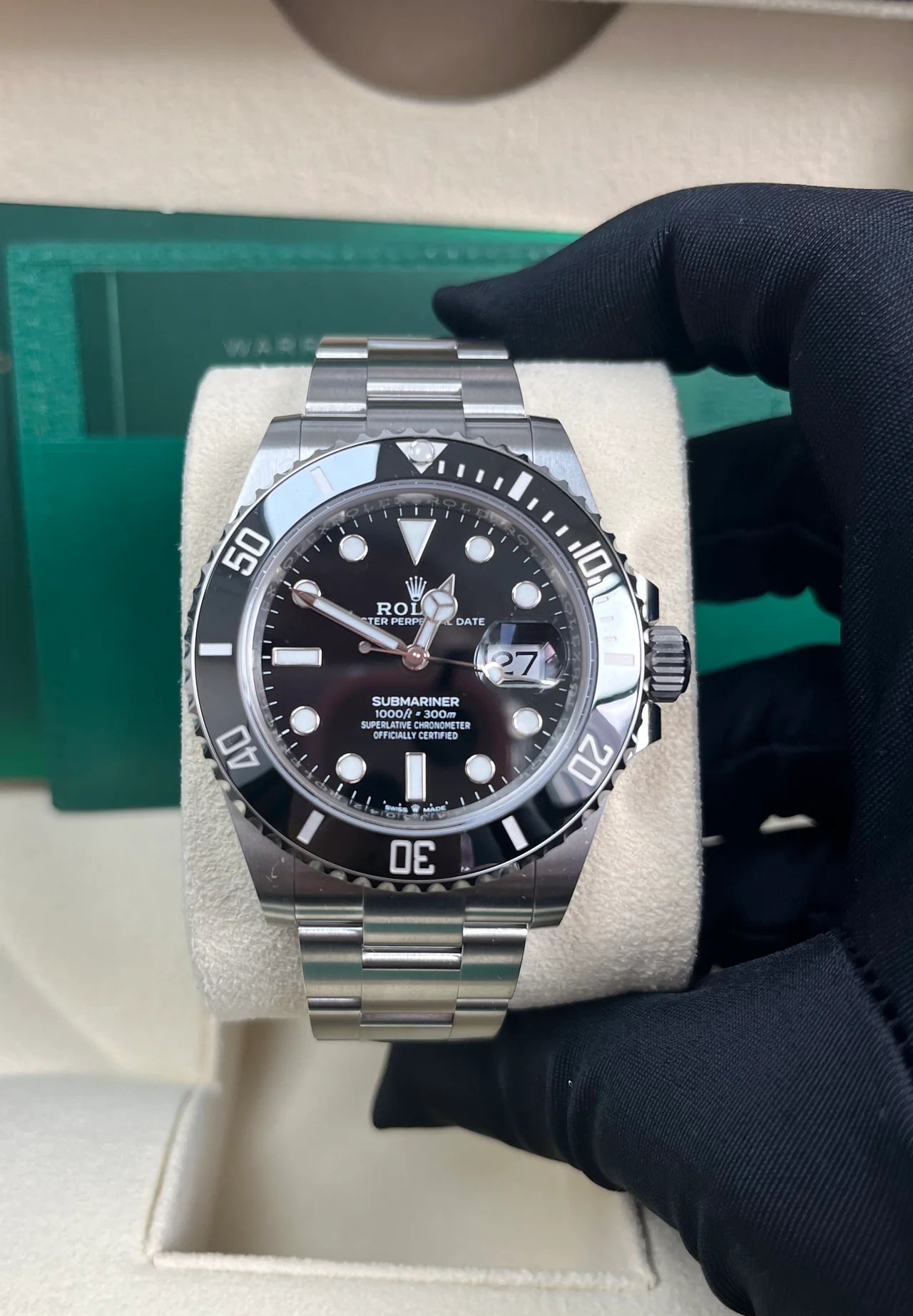 The Rolex Submariner Date Silver 41mm, Black Dial - Black Bezel - 126610LN