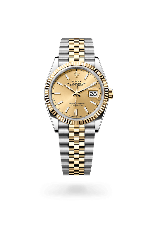 Rolex Datejust 36 Oyster, 36 mm, Oystersteel and yellow gold M126233-0015