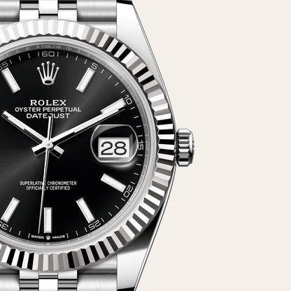Rolex Datejust 41 Oyster, 41 mm, Oystersteel and white gold M126334-0018