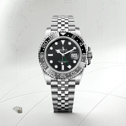 Rolex GMT-Master II 'Bruce Wayne' Stainless Steel Black Dial Jubilee