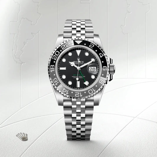 Rolex GMT-Master II 'Bruce Wayne' Stainless Steel Black Dial Jubilee