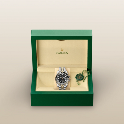 Rolex GMT Master Yellow Gold Jubilee Black Dial 126713GRNR