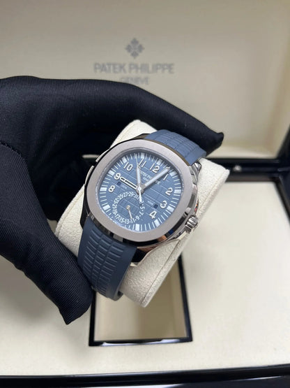 Patek Philippe Aquanaut 5164G-001 Blue Dial Blue Rubber
