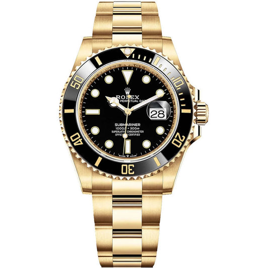 The Rolex Submariner Date Gold 41mm, Black Dial - Black Bezel